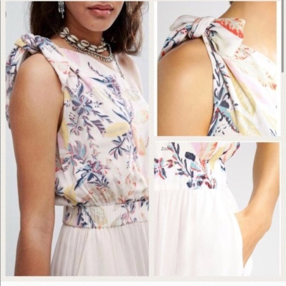 Free People Island Time Rayon Jumpsuit Medium NWT - Picture 3 of 9